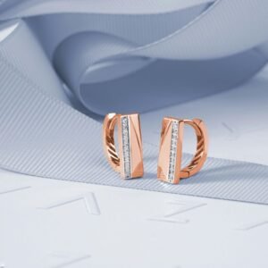 2 (Acier Inoxydable ) أقراط عصرية من الفولاذ المقاوم للصدا